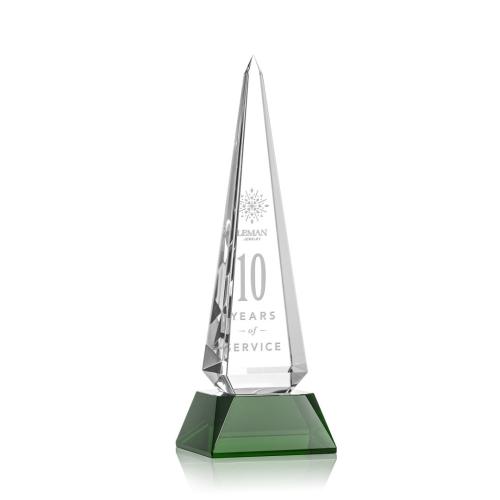 Awards and Trophies - Helmsley Obelisk - Green