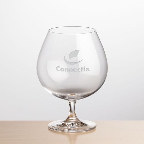 Corporate Gifts - Barware - On the Rocks Glasses - Coleford Brandy - Deep Etch