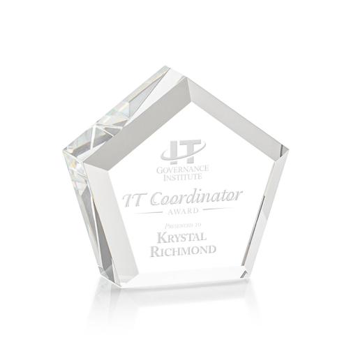 Awards and Trophies - Desktop Awards - Genosee Desktop Polygon Crystal Award
