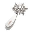 Giada Stainless Snowflake Cheese Spreader - Silver