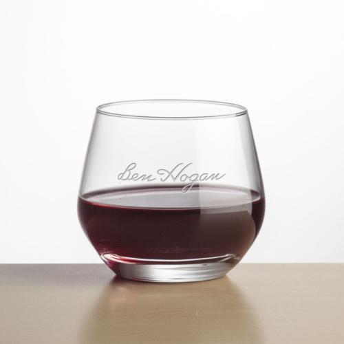 Corporate Gifts - Barware - Wine Glasses - Bexley Stemless Wine - Deep Etch
