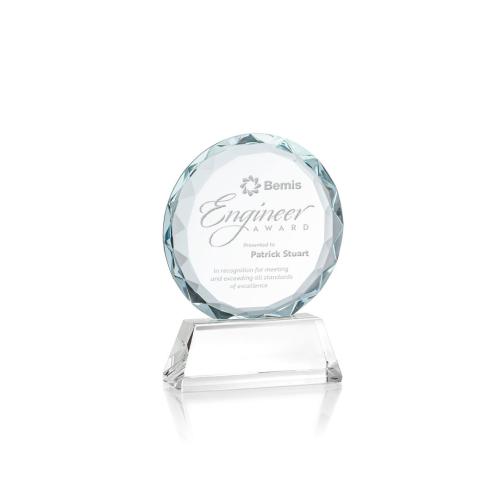 Awards and Trophies - Stratford Clear Circle Crystal Award