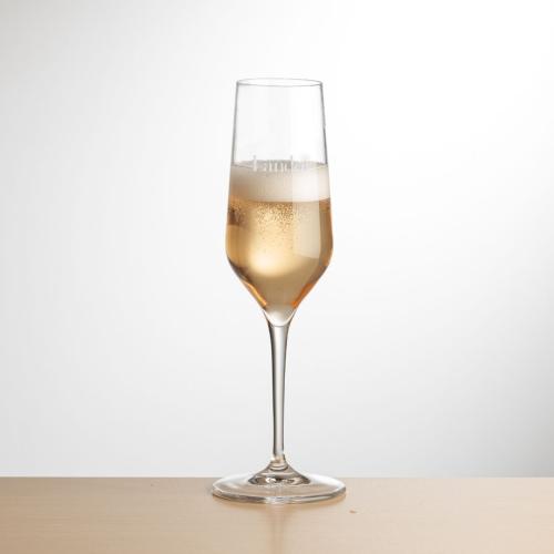 Corporate Gifts - Barware - Champagne Flutes - Germain Flute - Deep Etch
