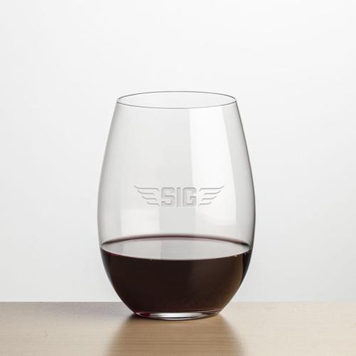 Corporate Gifts - Barware - Wine Glasses - Laurent Stemless Wine - Deep Etch