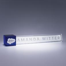 Employee Gifts - Accent Nameplate - Blue