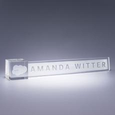 Employee Gifts - Accent Nameplate - Clear