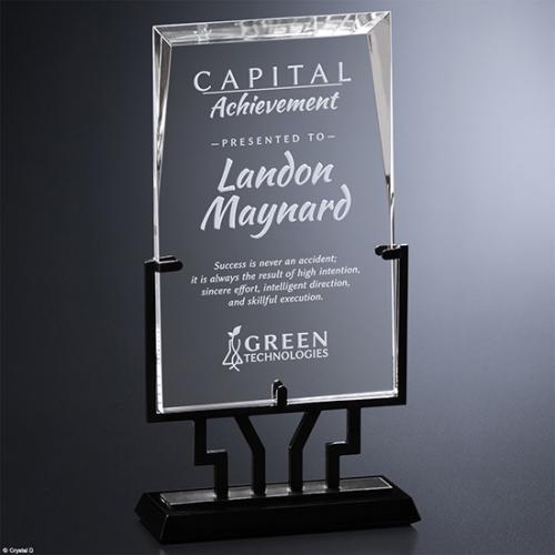 Awards and Trophies - Crystal Awards - Wright Rectangle