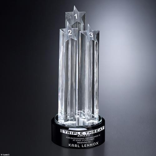 Awards and Trophies - Crystal Awards - Tristar Award