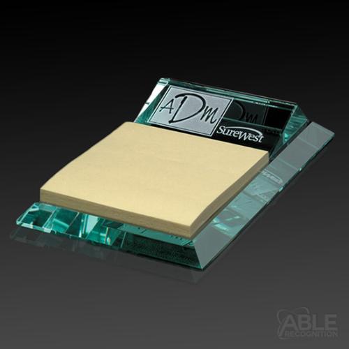 Awards and Trophies - Crystal Awards - Notepad Holder