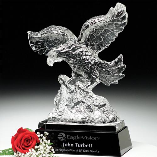 Awards and Trophies - Crystal Awards - Gladiator Eagle