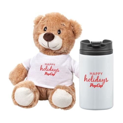 Promotional Productions - Housewares - Chester Teddy Bear/Tumbler Gift Set