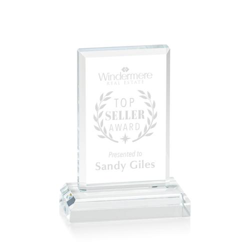 Awards and Trophies - Harmony Desktop Rectangle Crystal Award