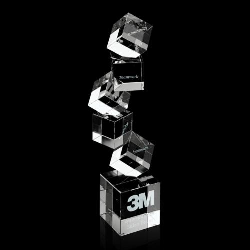 Awards and Trophies - Alliance Square / Cube Crystal Award