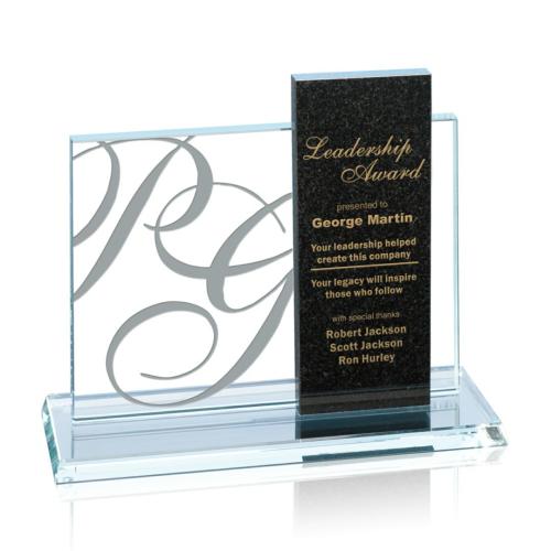 Awards and Trophies - Unique Awards - Solitude Rectangle Crystal Award