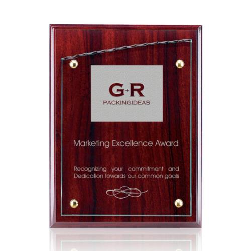 Awards and Trophies - Plaque Awards - Simcoe - Rosewood/Starfire