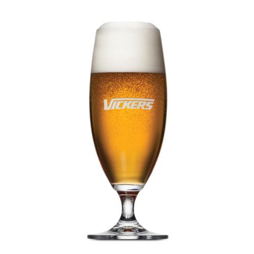 Corporate Gifts - Barware - Pilsners & Steins - Pinehurst Beer Glass - Deep Etch 12.5oz