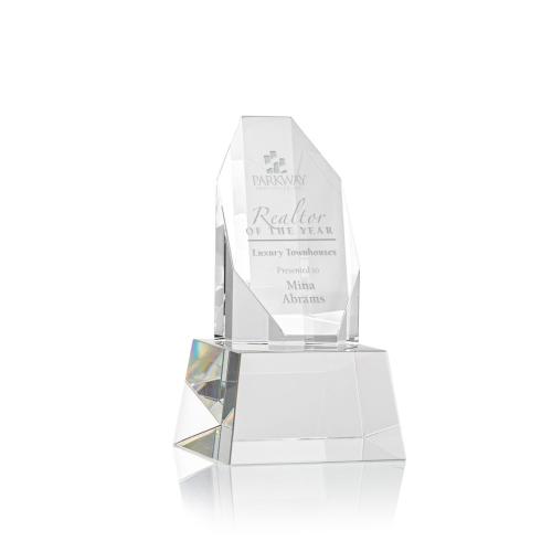 Awards and Trophies - Barrhaven Clear on Base Polygon Crystal Award