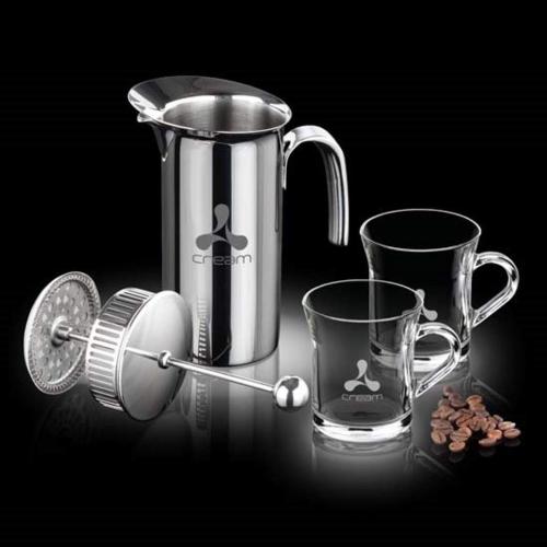 Promotional Productions - Housewares - Coffee Makers - French Press & Giovanni Set
