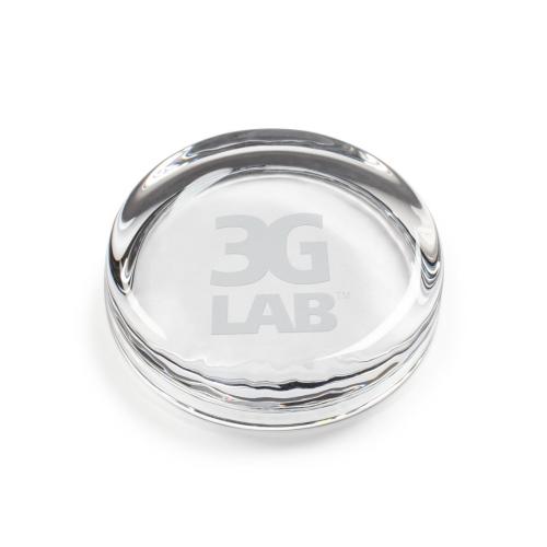 Corporate Gifts - Desk Accessories - Paperweights - Flat Round Paperweight