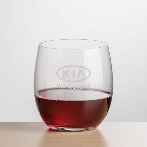Corporate Gifts - Barware - Wine Glasses - Zacata Stemless Wine - Deep Etch