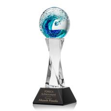 Employee Gifts - Surfside Black on Langport Towers Glass Award